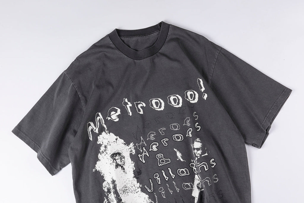 Metro Boomin Heroes & Villains Album Graphic T-Shirt - Charcoal - product image 9