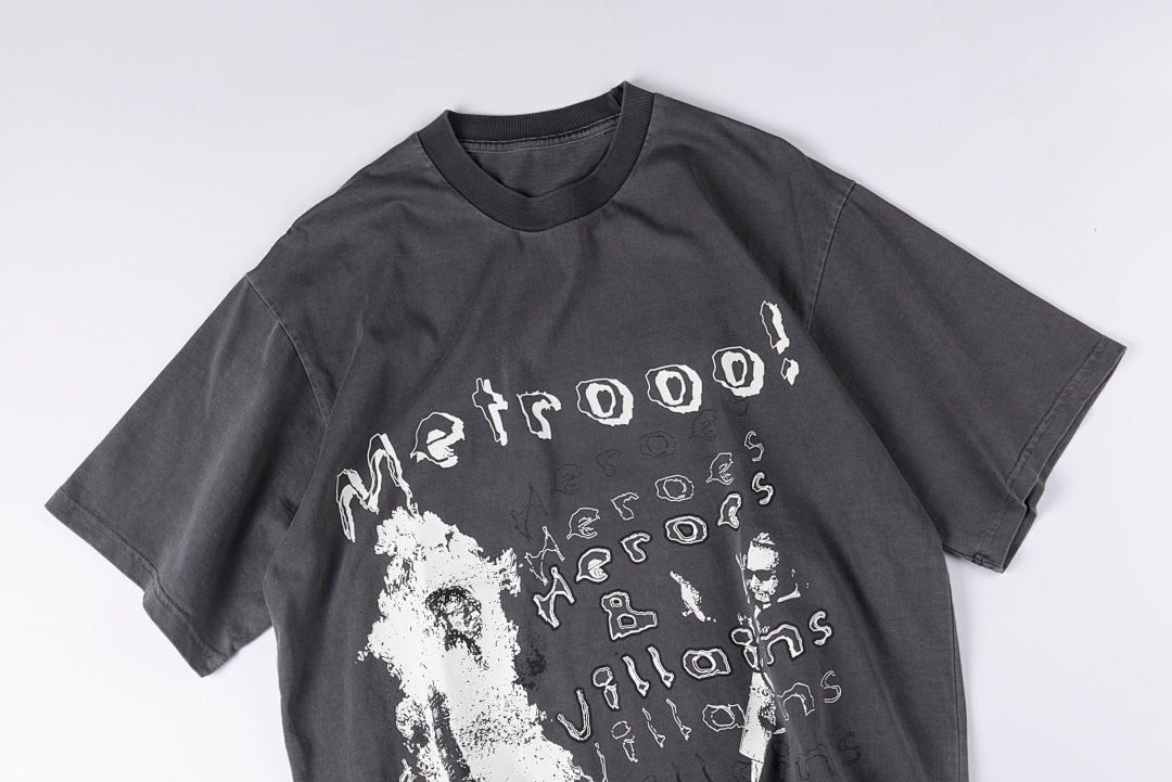 Metro Boomin Heroes & Villains Album Graphic T-Shirt - Charcoal - product image 9