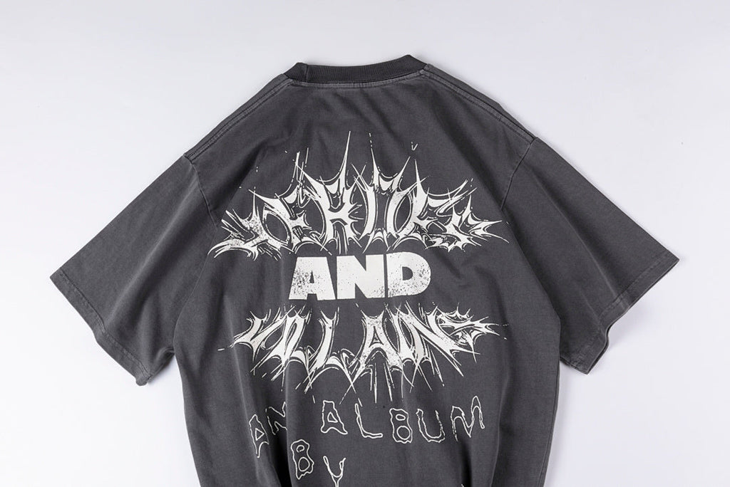 Metro Boomin Heroes & Villains Album Graphic T-Shirt - Charcoal - product image 12