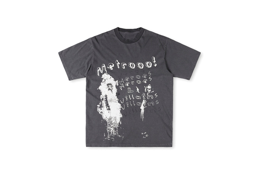 Metro Boomin Heroes & Villains Album Graphic T-Shirt - Charcoal - product image 2