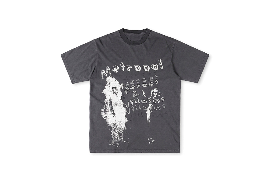 Metro Boomin Heroes & Villains Album Graphic T-Shirt - Charcoal - product image 2