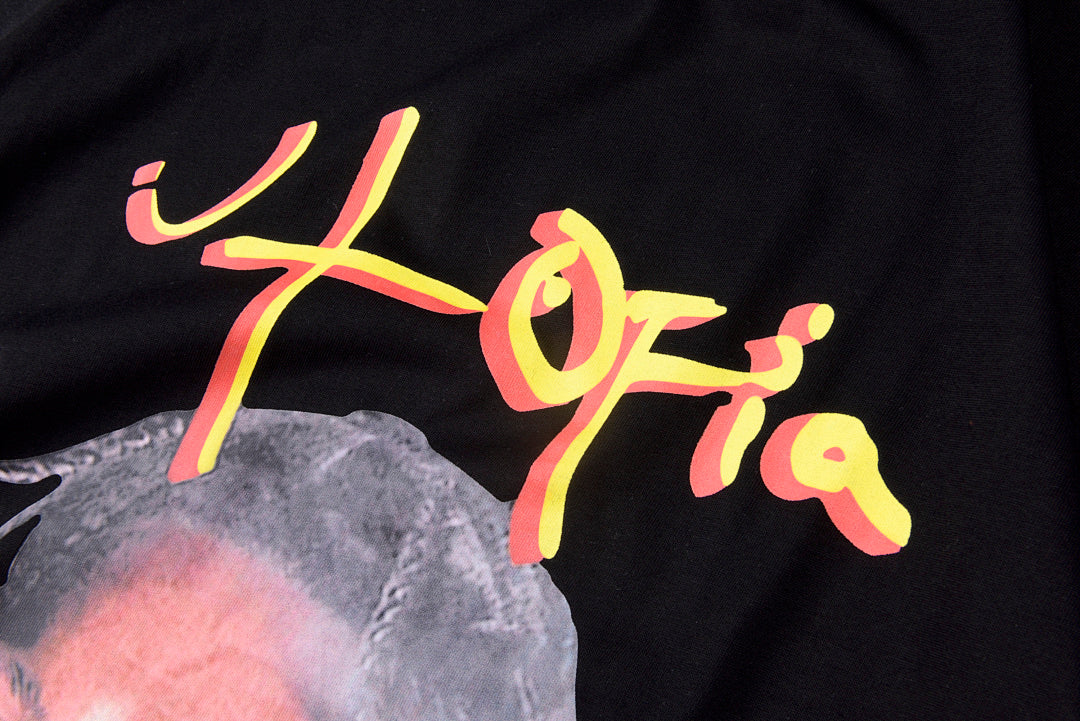 Travis Scott Cactus Jack Utopia Face Graphic T-Shirt - Black / Light Gray - product image 5