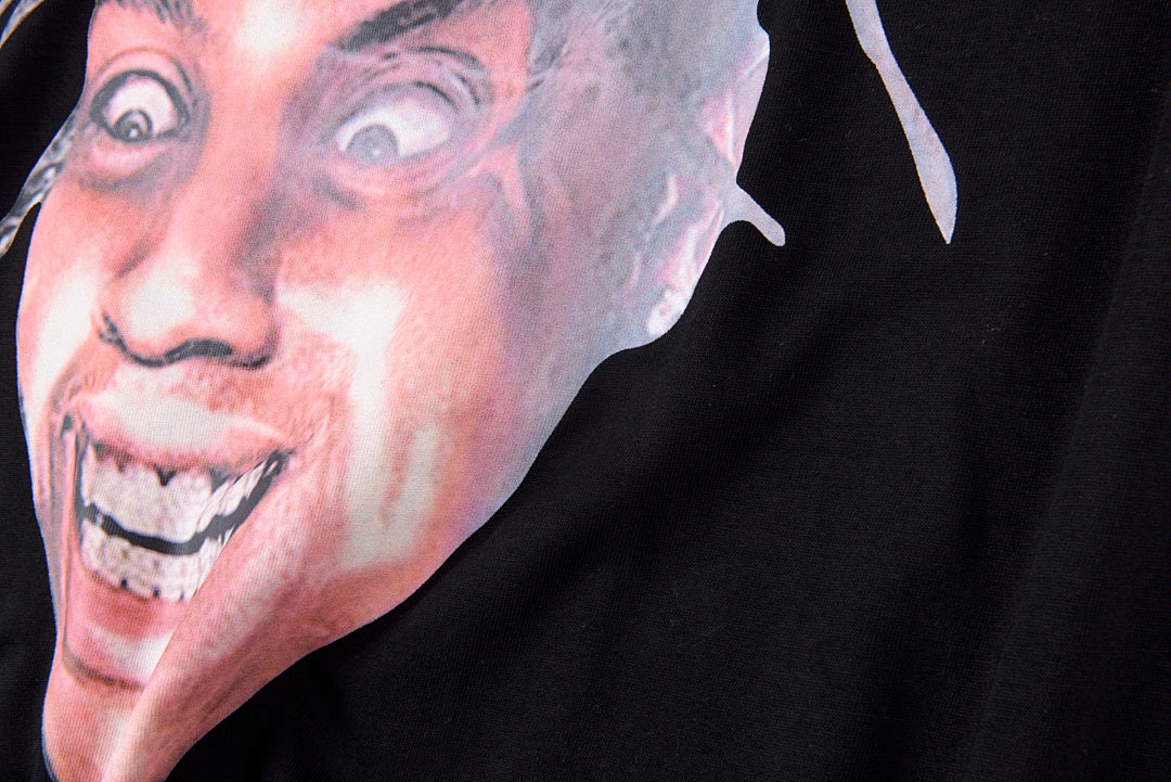 Travis Scott Cactus Jack Utopia Face Graphic T-Shirt - Black / Light Gray - product image 6