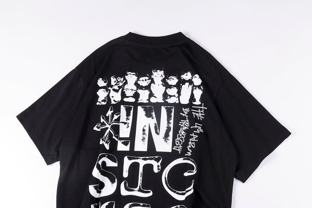 Travis Scott Cactus Jack Utopia Face Graphic T-Shirt - Black / Light Gray - product image 12