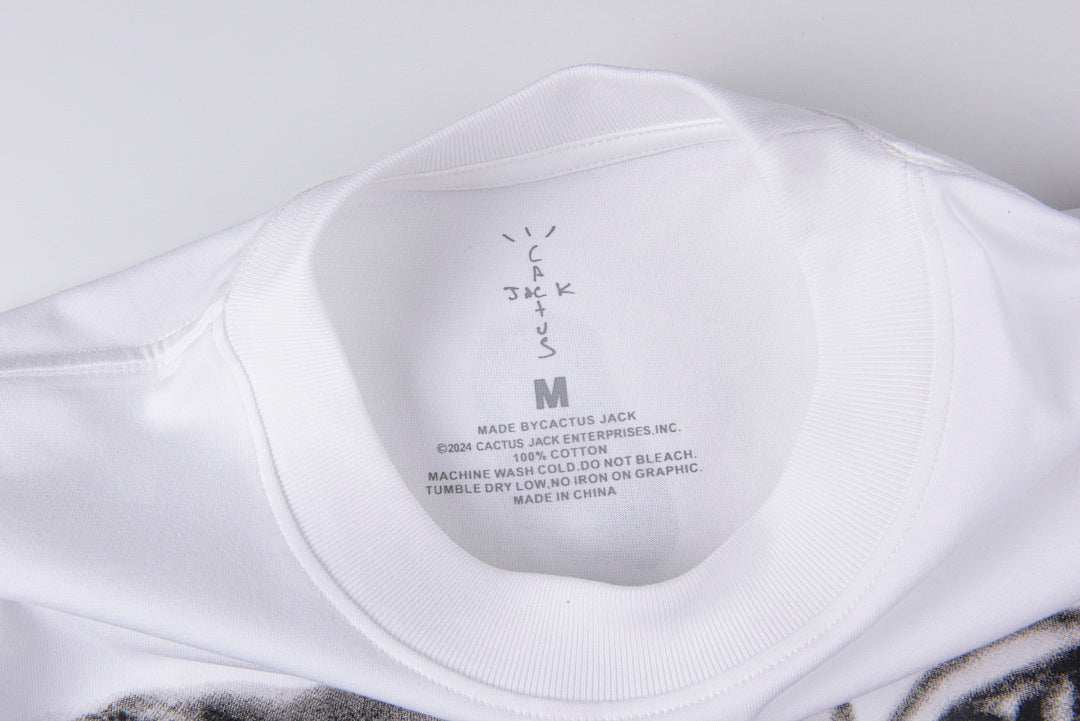 Travis Scott Cactus Jack Utopia Winged Cross T-Shirt - White - product image 4
