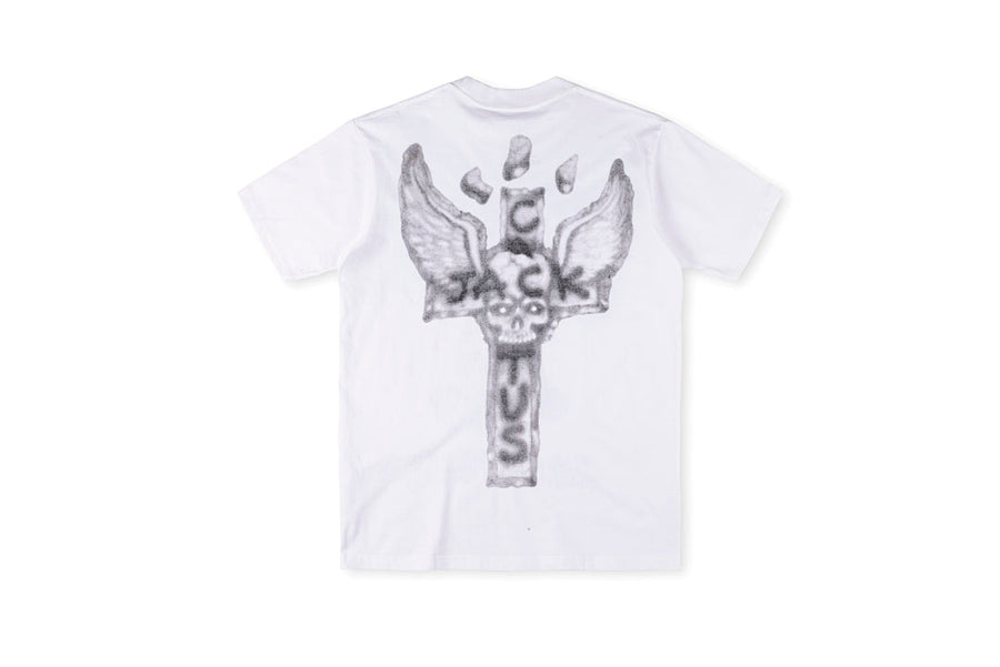Travis Scott Cactus Jack Utopia Winged Cross T-Shirt - White
