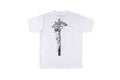 Vertabre Push Crucifix Graphic Cotton T-Shirt - Light Gray - product image 2