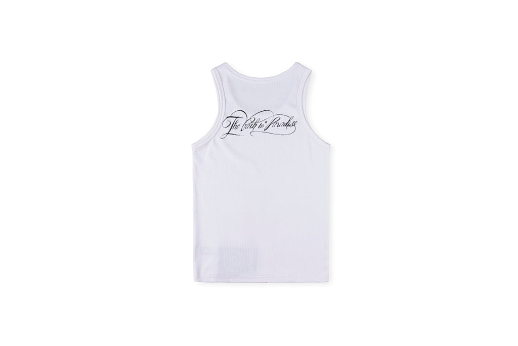 Hellstar Studios Moto Cross Logo Cotton Tank Top T-Shirt - Black / Light Gray - product image 2