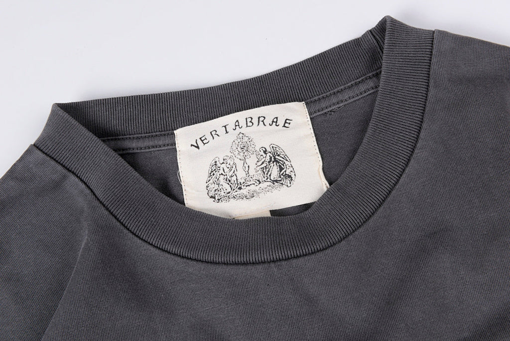 Vertabrae Aileen Portrait Graphic Washed T-Shirt - Charcoal - product image 5