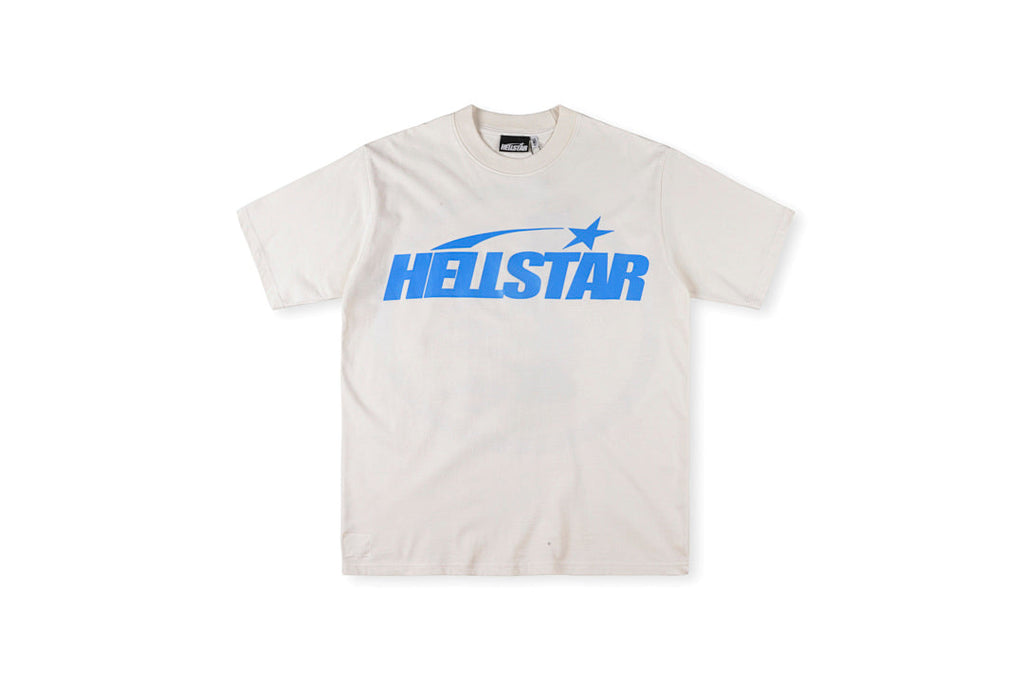 Hellstar Studios Flame Skull Logo Washed T-Shirt - Light Gray / Black - product image 19