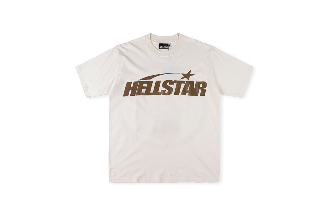 Hellstar Studios Flame Skull Logo Washed T-Shirt - Light Gray / Black - product image 23