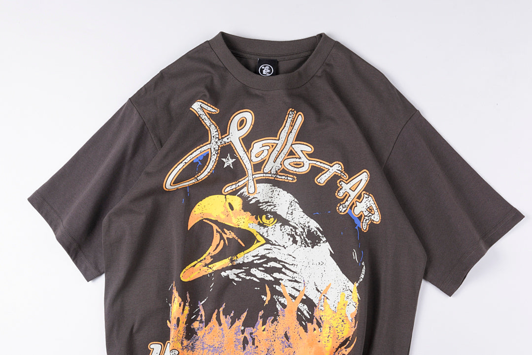Hellstar Studios Wings of Fire Eagle Washed T-Shirt - Charcoal - product image 8