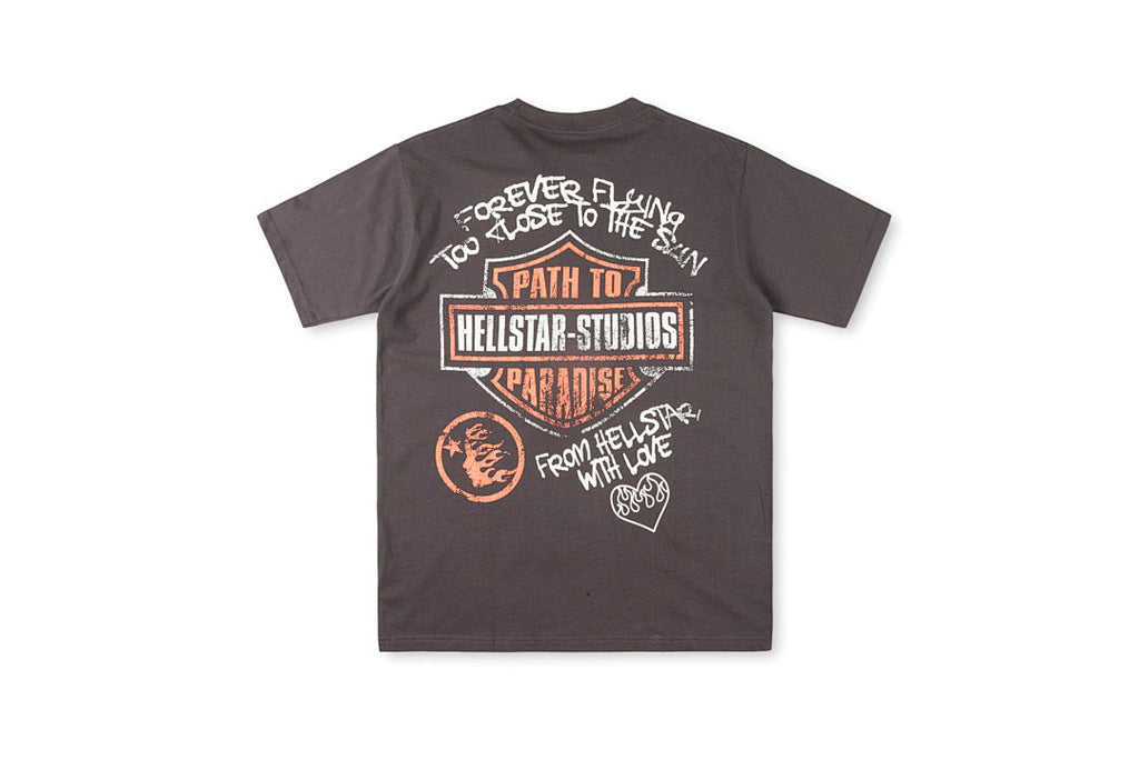 Hellstar Studios Wings of Fire Eagle Washed T-Shirt - Charcoal - product image 2