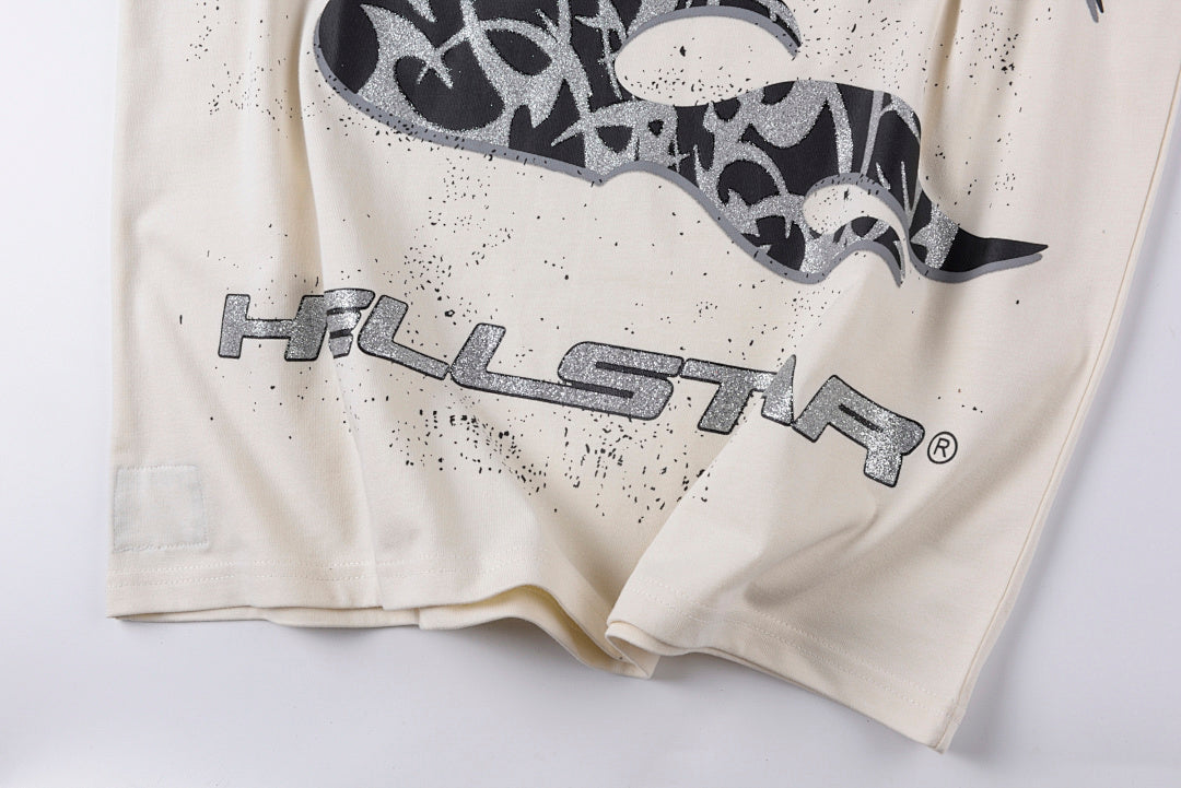 Hellstar Studios Path 2 Paradise Glitter Graphic T-Shirt - Light Gray - product image 9