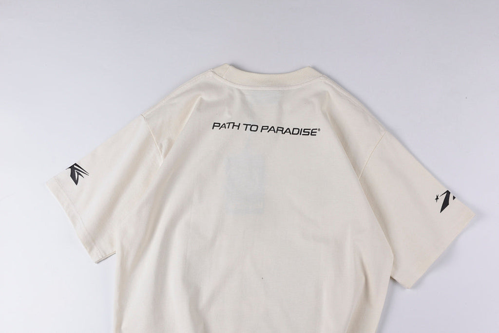 Hellstar Studios Path 2 Paradise Glitter Graphic T-Shirt - Light Gray - product image 12
