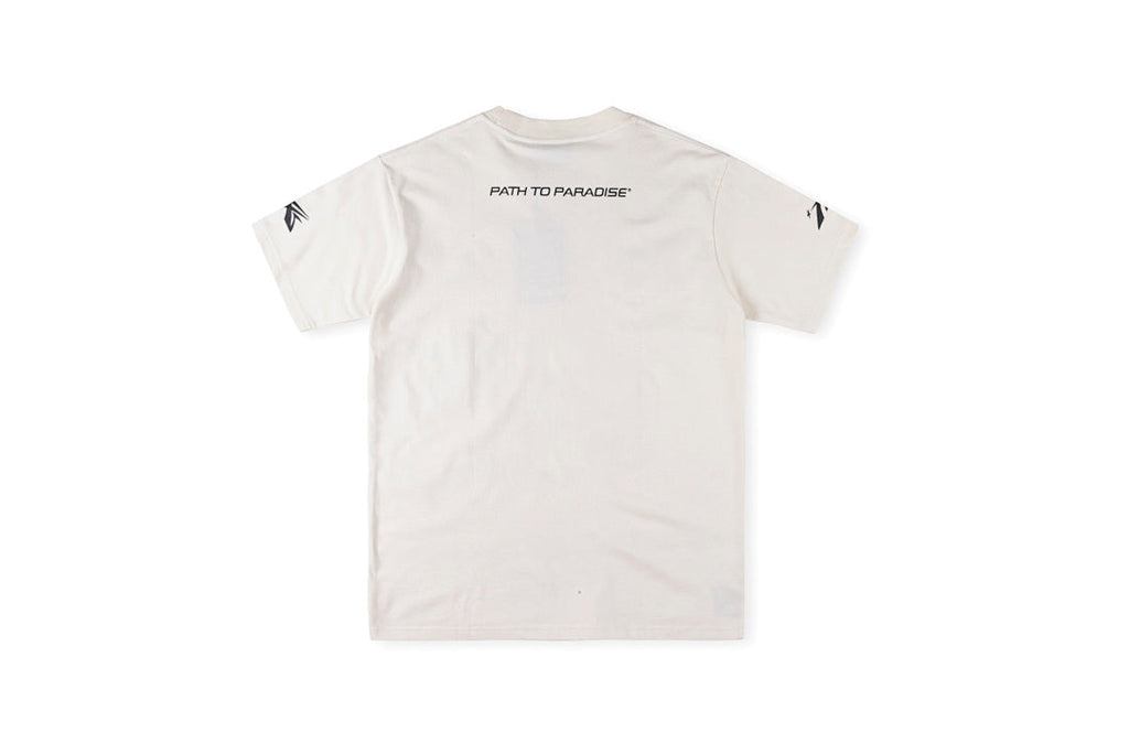 Hellstar Studios Path 2 Paradise Glitter Graphic T-Shirt - Light Gray - product image 2