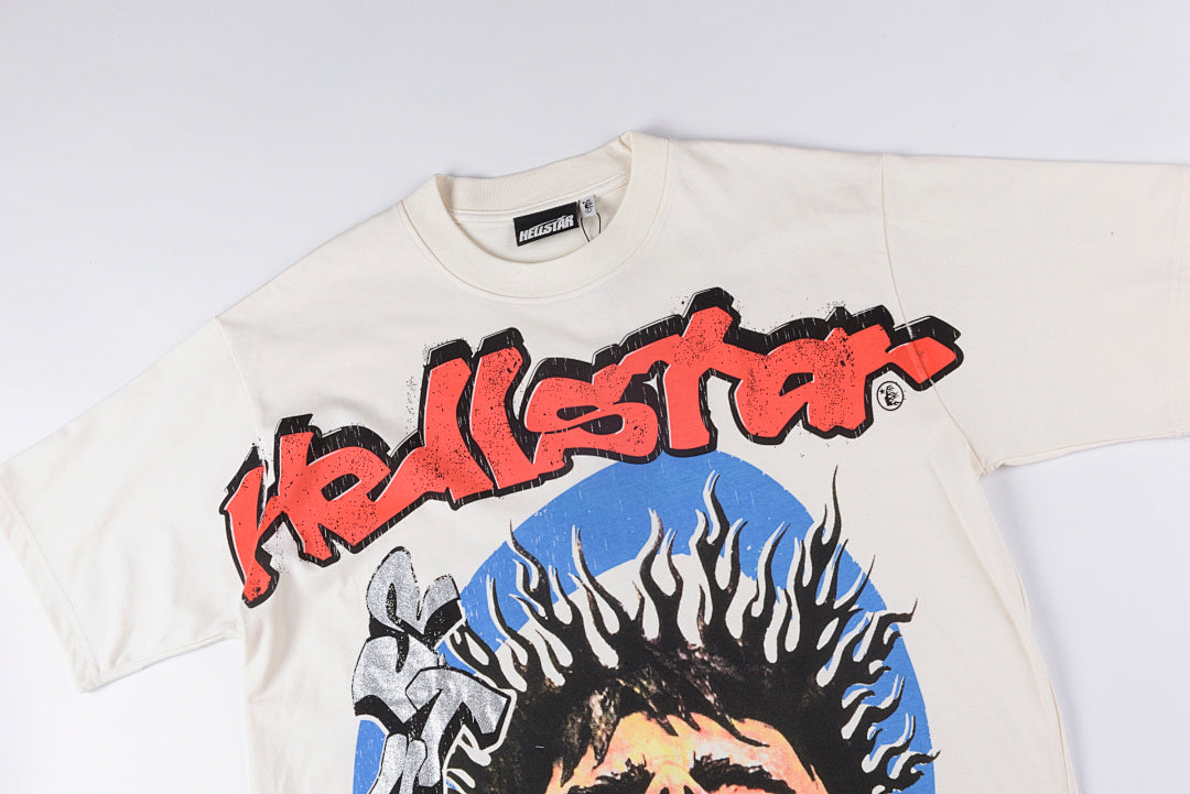 Hellstar Studios Screaming Kid Glitter Graphic T-Shirt - Light Gray - product image 9