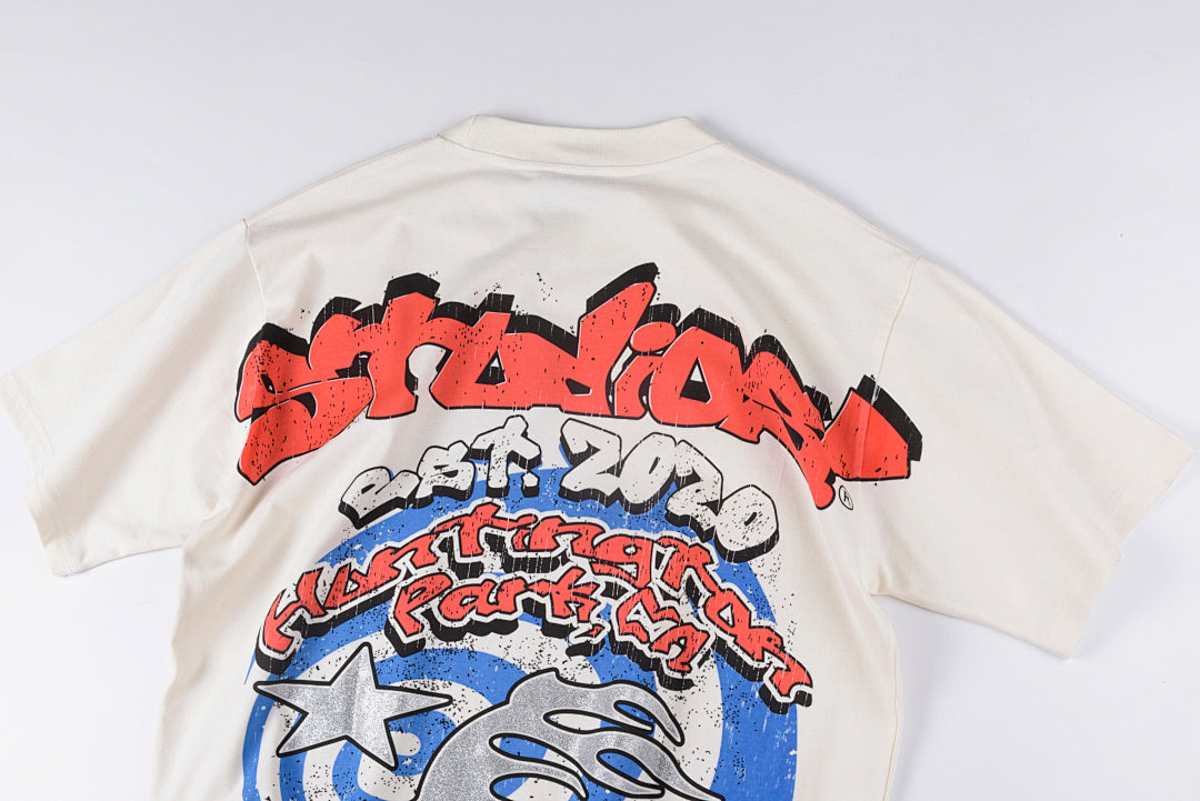 Hellstar Studios Screaming Kid Glitter Graphic T-Shirt - Light Gray - product image 12