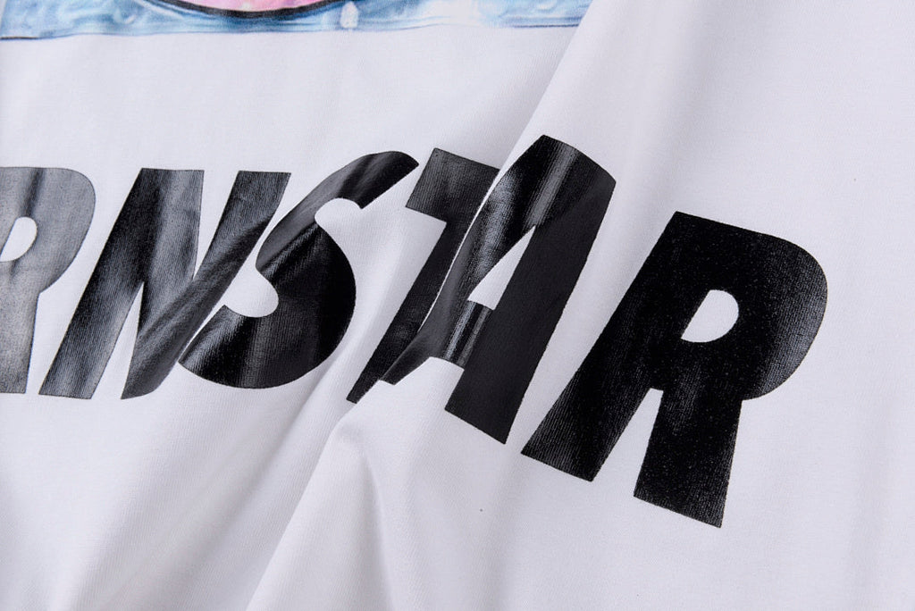 Blutosatire Bornstar Disc Graphic T-Shirt - Light Gray - product image 6