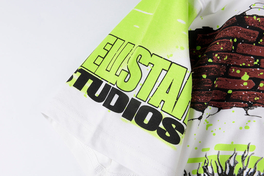 Hellstar Studios Neon Graphic Washed T-Shirt - Light Gray - product image 6