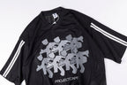 Project Capri Emergency 88 Mesh Graphic T-Shirt - Black / Burgundy / Light Gray - product image 8
