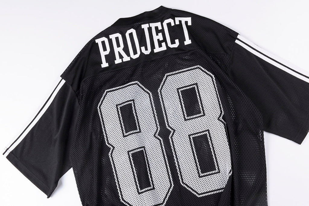 Project Capri Emergency 88 Mesh Graphic T-Shirt - Black / Burgundy / Light Gray - product image 11