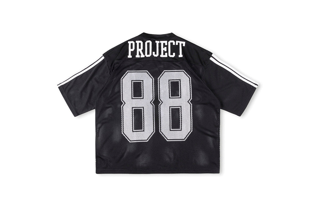 Project Capri Emergency 88 Mesh Graphic T-Shirt - Black / Burgundy / Light Gray - product image 12
