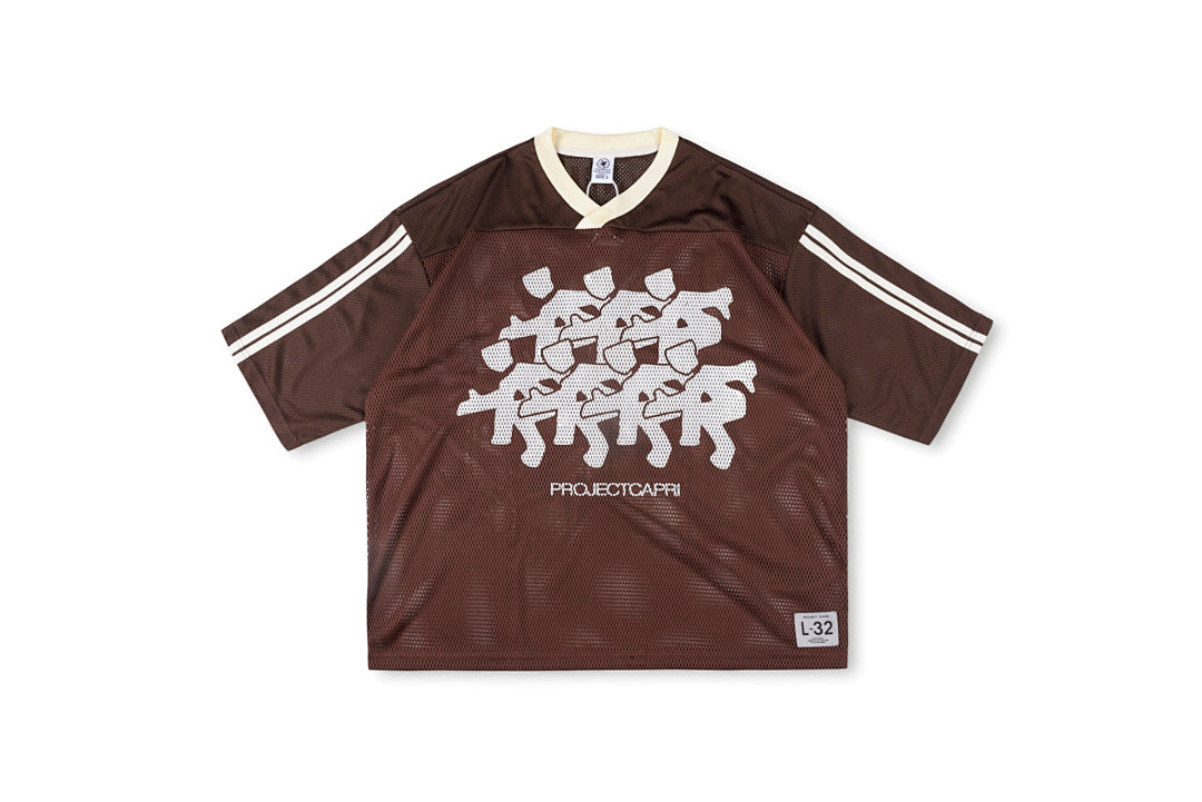 Project Capri Emergency 88 Mesh Graphic T-Shirt - Black / Burgundy / Light Gray - product image 15