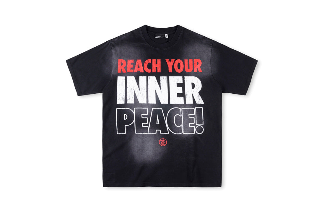 Hellstar Studios Inner Peace Graphic T-Shirt - Light Gray - product image 4