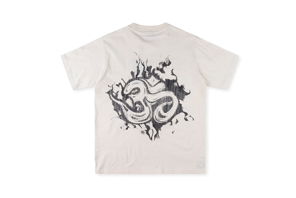 Hellstar Studios Inner Peace Graphic T-Shirt - Light Gray - product image 1