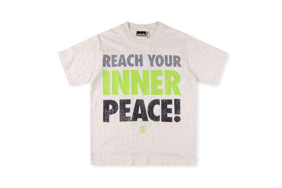 Hellstar Studios Inner Peace Graphic T-Shirt - Light Gray