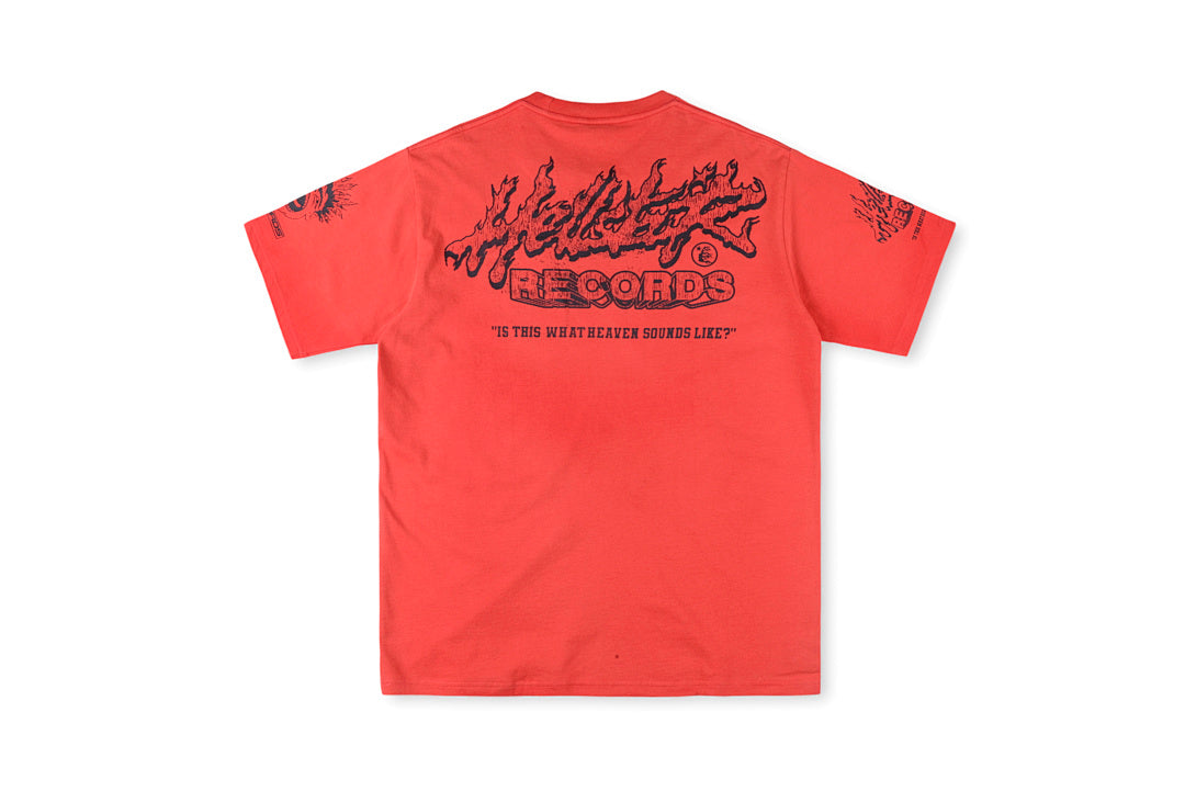 Hellstar Studios Pink Splash Logo T-Shirt - Light Gray - product image 3