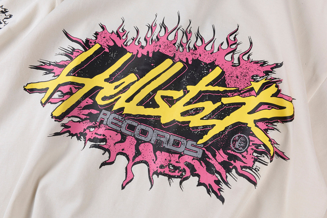 Hellstar Studios Pink Splash Logo T-Shirt - Light Gray - product image 10