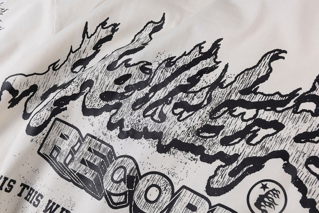 Hellstar Studios Pink Splash Logo T-Shirt - Light Gray - product image 12