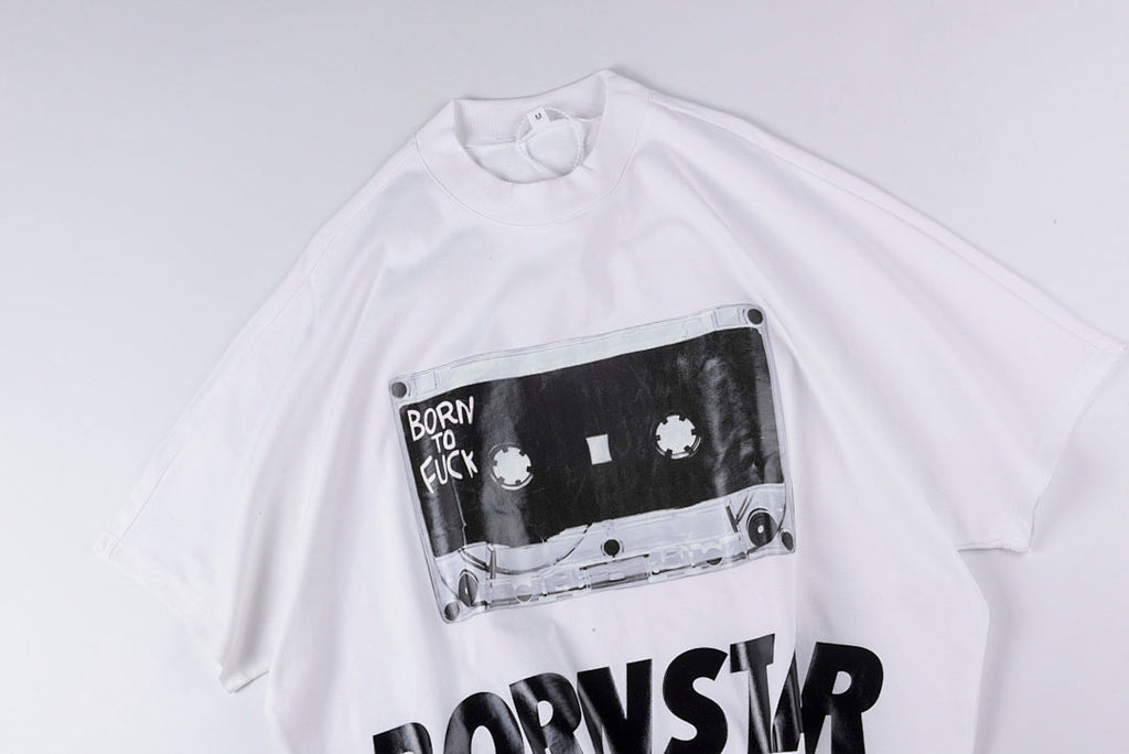 Blutosatire Billdog Bornstar Graphic T-Shirt - Light Gray - product image 8
