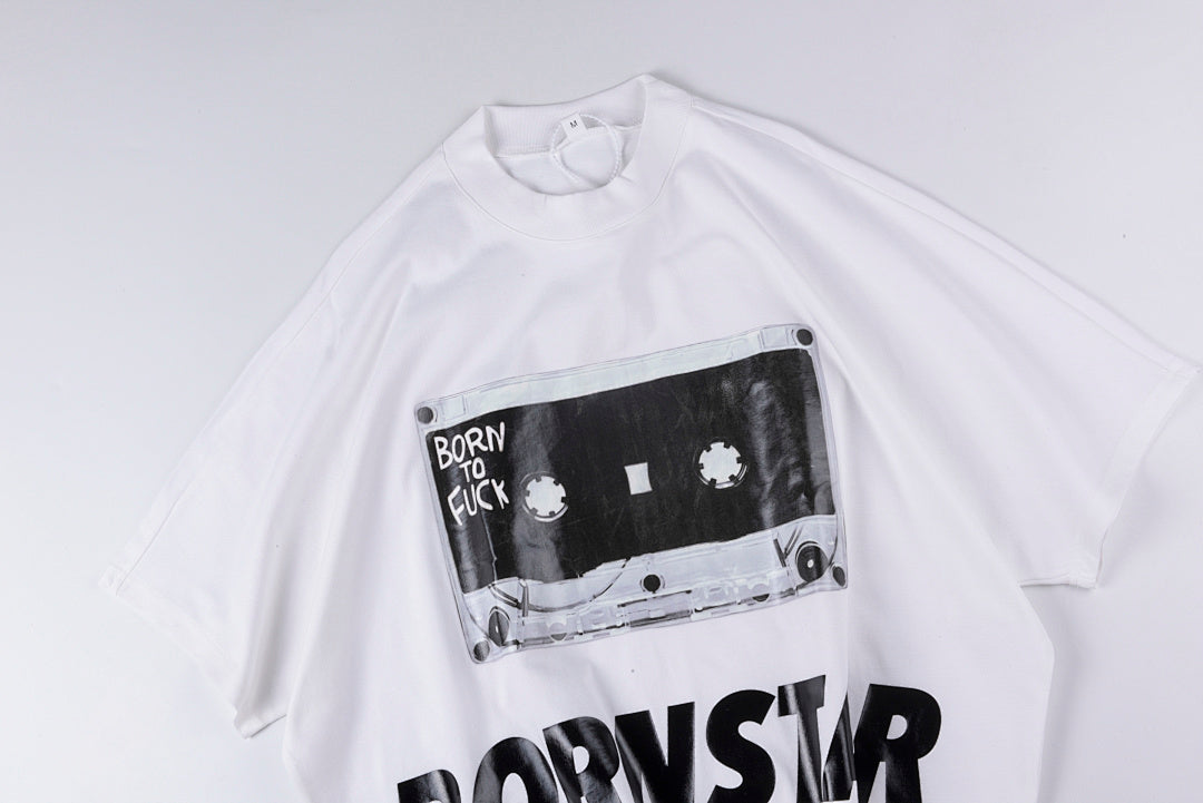 Blutosatire Billdog Bornstar Graphic T-Shirt - Light Gray - product image 8