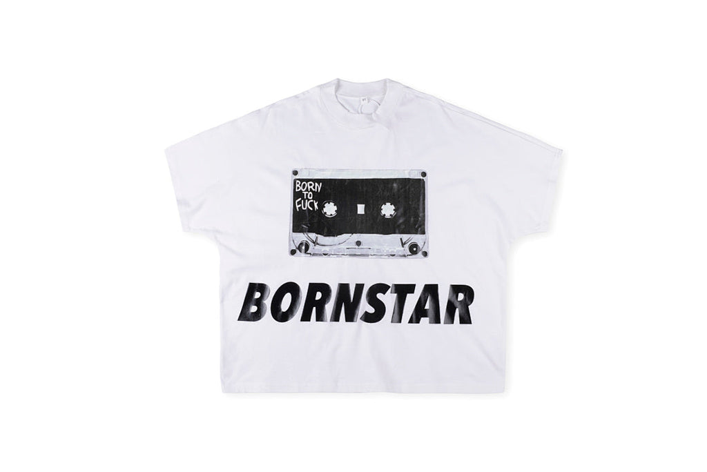 Blutosatire Billdog Bornstar Graphic T-Shirt - Light Gray - product image 1