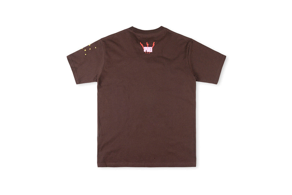 Sp5der 555555 Spider Web Graphic T-Shirt - Burgundy - product image 2