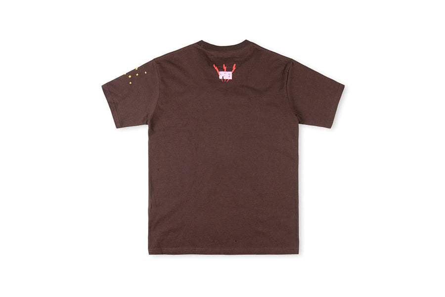 Sp5der 555555 Spider Web Graphic T-Shirt - Burgundy
