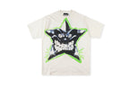 Hellstar Studios Smiling Star Rhinestone T-Shirt - Light Gray - product image 1