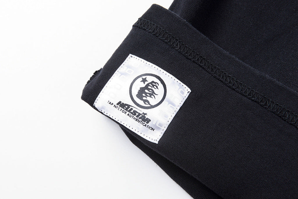 Hellstar Studios Flame Face Logo Washed T-Shirt - Black / Light Gray Mint - product image 4