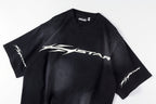 Hellstar Studios Flame Face Logo Washed T-Shirt - Black / Light Gray Mint - product image 8