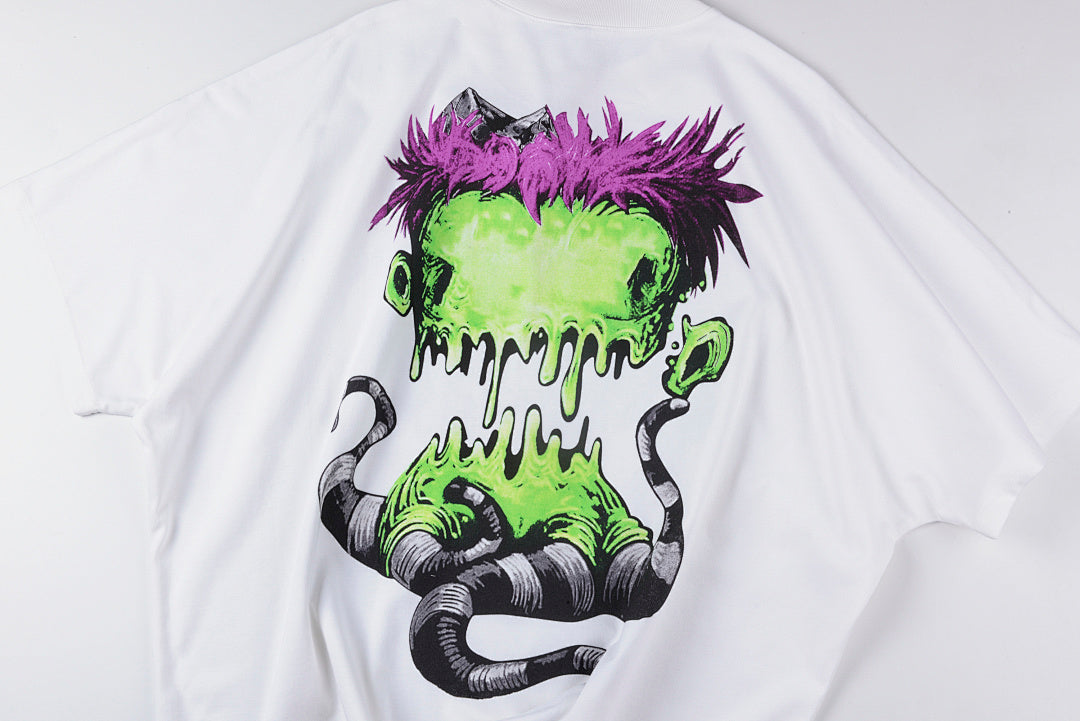 Blutosatire Billdog Melting Monster Graphic T-Shirt - Light Gray - product image 9