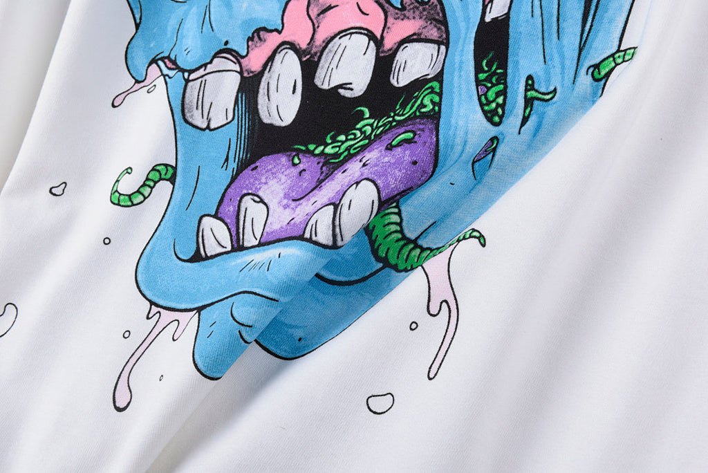 Blutosatire Billdog Melting Brain Graphic T-Shirt - White - product image 5