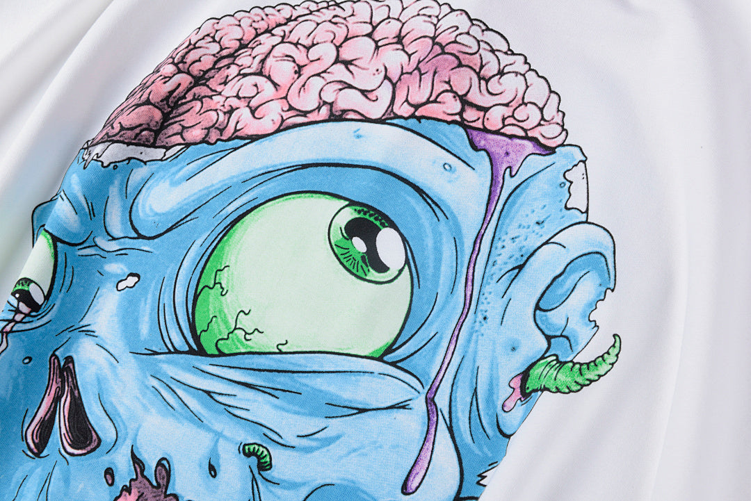 Blutosatire Billdog Melting Brain Graphic T-Shirt - White - product image 6