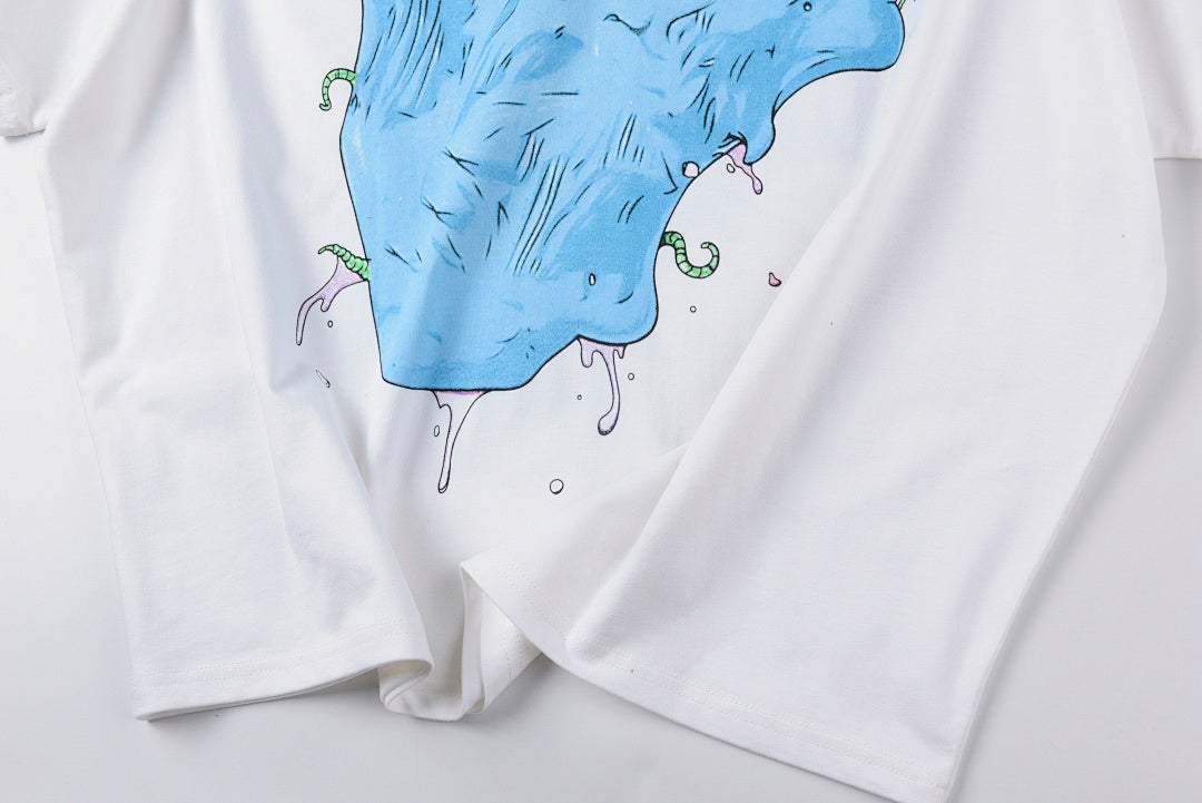Blutosatire Billdog Melting Brain Graphic T-Shirt - White - product image 11