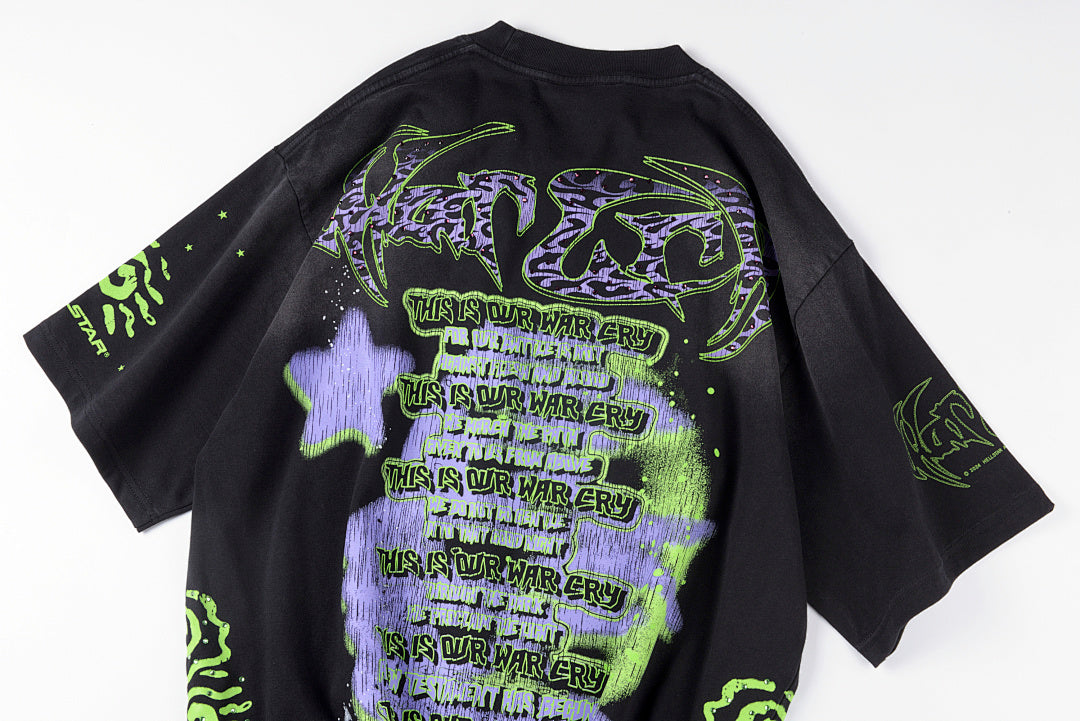 Hellstar Studios This Is Our War Cry Portrait T-Shirt - Black - product image 15