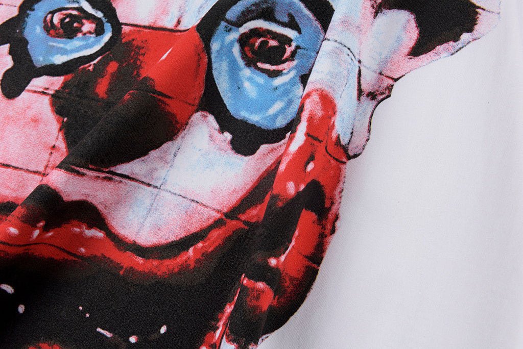 Blutosatire Billdog Distorted Clown Graphic T-Shirt - Light Gray - product image 5
