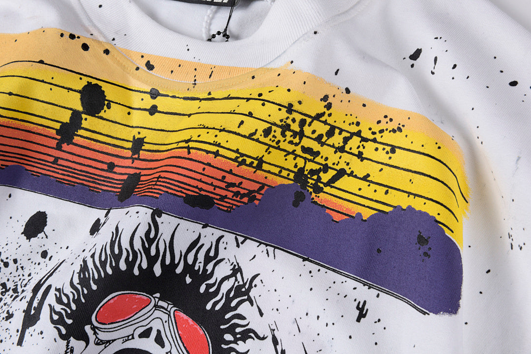 Hellstar Studios Sin City Las Vegas Gradient T-Shirt - Light Gray - product image 7