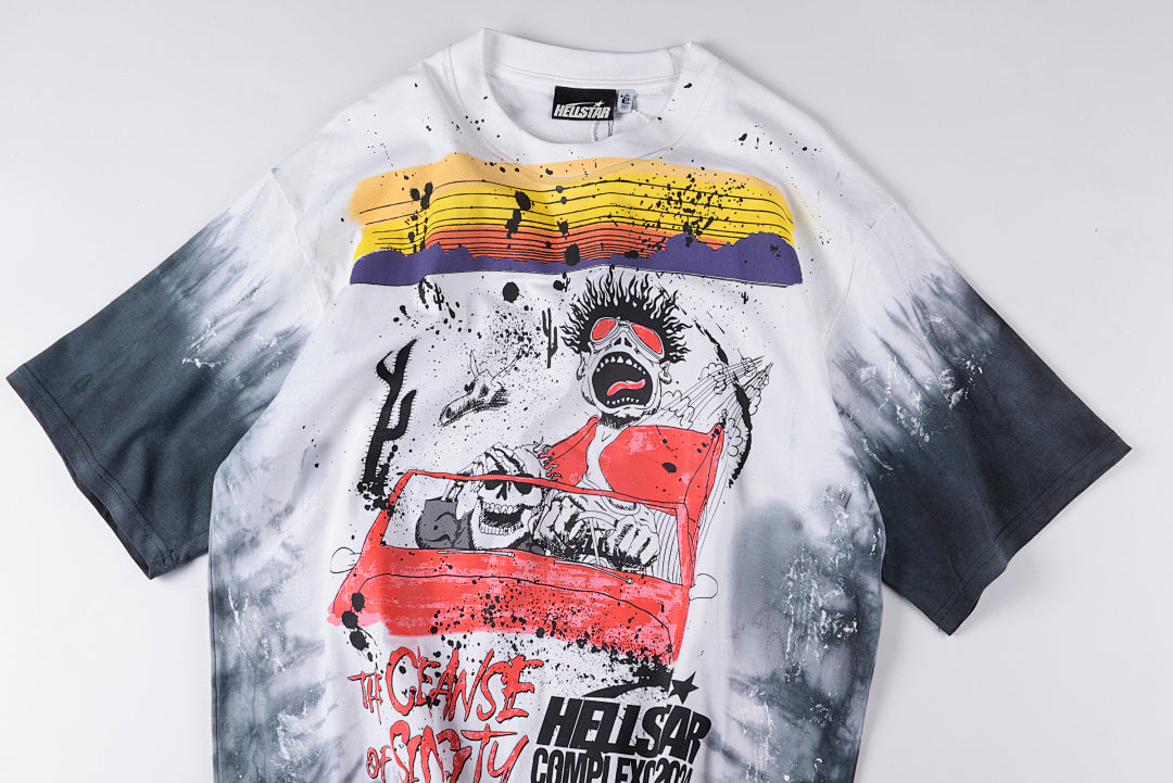Hellstar Studios Sin City Las Vegas Gradient T-Shirt - Light Gray - product image 9